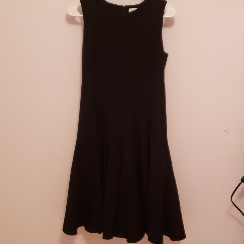 Black pleated dress